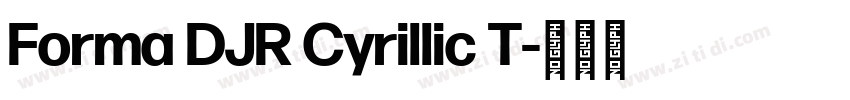 Forma DJR Cyrillic T字体转换 Forma DJR Cyrillic T字体转换